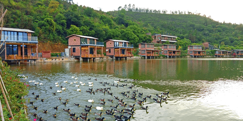 新城鎮(zhèn)云座農(nóng)村風光